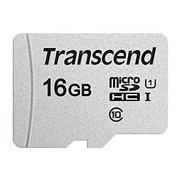 Карта памяти Transcend microSDHC 16GB 300S Class 10 UHS-I U1 (TS16GUSD300S)