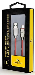 Кабель USB Cablexpert USB Type-C Cable Red (CC-USB2R-AMCM-1M-R) - миниатюра 2