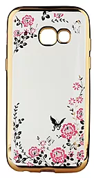 Чохол BeCover Flowers Series Samsung  A320 Galaxy A3 2017 Gold (701313)
