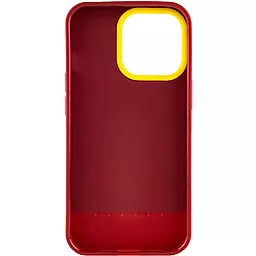 Чохол Epik TPU+PC Bichromatic для Apple iPhone 13 Pro Max (6.7") Brown burgundy / Yellow - мініатюра 2