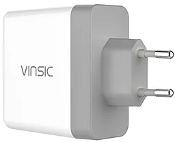 Сетевое зарядное устройство с быстрой зарядкой Vinsic 2-Port USB Charger QC3.0 (VSCW215) - миниатюра 2