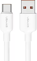 Кабель USB Usams SJ602 U84 15W 3A 2M USB Type-C Cable White