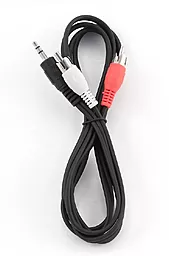Аудіо кабель Cablexpert Aux mini Jack 3.5 mm - 2хRCA M/M Cable 5 м black (CCA-458-5M) - мініатюра 2