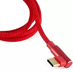 Кабель USB ExtraDigital USB Type-C Cable 90° Red (KBU1763) - миниатюра 4