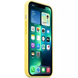 Чехол Apple Silicone Case Full with MagSafe and SplashScreen для Apple iPhone 13 Pro Lemon Zest - миниатюра 2
