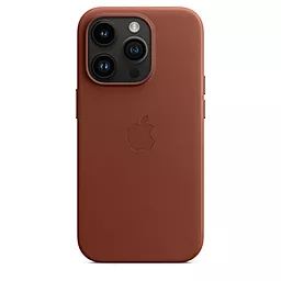 Чехол Apple Leather Case with MagSafe for iPhone 14 Pro Umber - миниатюра 4