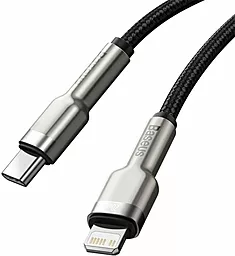 Кабель USB PD Baseus Cafule Metal 20W 0.25M USB Type-C - Lightning Cable Black (CATLJK-01) - миниатюра 3