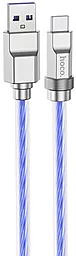 USB Кабель Hoco U113 Solid Silicone 100w 6a USB Type-C cable blue
