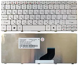 Клавіатура для ноутбуку Acer Aspire One 532H 002342 біла