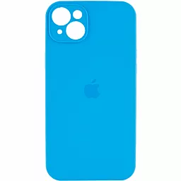 Чехол Silicone Case Full Camera для Apple iPhone 14 Light Blue