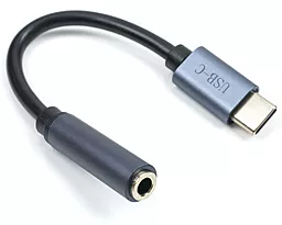 Аудіо-перехідник CABLETIME M-F USB Type-C -> 3.5mm Black (CA913725)
