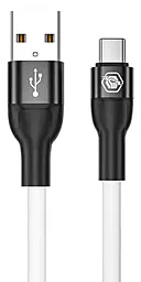 Кабель USB Powermax Silicat 3A USB Type-C Cable White - миниатюра 2