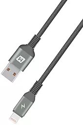 Кабель USB Momax DL13D MFI 12W 2.4A 2M Lightning Cable Grey - миниатюра 4