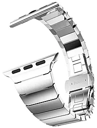 для умных часов Ремешок HOCO Metal 2POINTERS из хирургической стали марки 316L для Apple Watch 42mm Silver - миниатюра 5