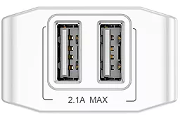 Сетевое, Сетевое зарядное устройство Baseus Mini 2USB White (CCALL-MN02) - миниатюра 2