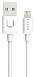 Кабель USB Usams U-Turn Data Lightning Cable White (US-SJ097)
