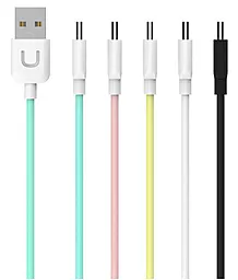 Кабель USB Usams U Turn micro USB Cable Yellow (US-SJ098) - миниатюра 2