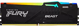 Оперативная память Kingston Fury 8 GB DDR5 5200 MHz Beast RGB (KF552C40BBA-8) - миниатюра 2
