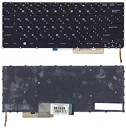 Клавіатура для ноутбуку MSI GS32 GS30 GS43 GS40 з підсвічуванням Black