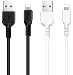 Кабель USB Hoco X20 Flash Сharging Lightning Cable 2M White - миниатюра 3