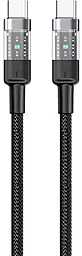 Кабель USB PD Gelius Fusion GP-UCN003 60w 3a 1.2m USB Type-C - Type-C Cable Black