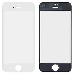 Корпусне скло дисплея Apple iPhone 5, 5C, 5S, SE (original) White