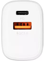 Сетевое зарядное устройство с быстрой зарядкой Gelius Pro X-Duo GP-HC014 20W PD+QC3.0 USB-A+C White - миниатюра 4