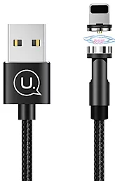 USB Кабель Usams U59 Rotatable Magnetic Lightning Cable Black