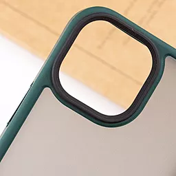 Чехол Epik TPU+PC Metal Buttons для Apple iPhone 13 (6.1") Green - миниатюра 5