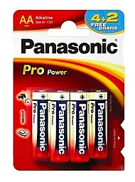 Батарейки Panasonic AA / LR06 PRO POWER 4+2шт