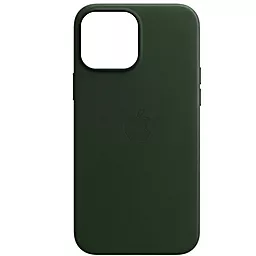Чехол Apple Leather Case for iPhone 13 Sequoia Green
