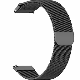 Змінний ремінець для розумного годинника BeCover Milanese Style для Xiaomi Mi Watch/ Garmin Vivoactive 3S/4S/Venu 2S/ Canyon CNS-SW71SS/ Mobvoi TicWatch C2/ Withings Activite Steel/ Huawei Fit Honor S1 (20mm) Black (707687)