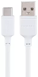 Кабель USB Momax Zero 3A 0.3M USB Type-C Cable White