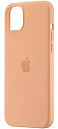 Чехол Silicone Case Full with MagSafe and SplashScreen для Apple iPhone 15 Plus Orange Sorbet