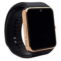 Смарт-часы UWatch Smart GT08 Gold with Black strap - миниатюра 2