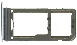 Держатель (лоток) Сим карты Samsung Galaxy S8 G950 и карты памяти Single SIM Blue - миниатюра 2