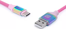 Кабель USB REAL-EL Premium 15W 3A USB Type-C Cable Rainbow (EL123500050) - миниатюра 5