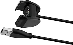 Зарядный кабель для фитнес трекера Mi band 4 New USB Cable 1 м Black - миниатюра 2