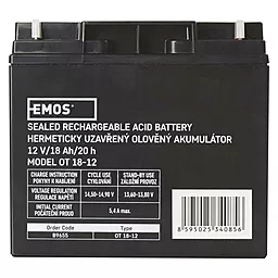Аккумуляторная батарея Emos 12V 18Ah L1 AGM (B9655)