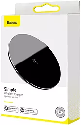 Беспроводное (индукционное) зарядное устройство Baseus 15W Wireless Charger Upgraded Edition Black (WXJK-B) - миниатюра 4