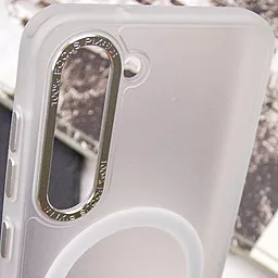Чехол Epik TPU Lyon frosted with MagSafe для Samsung Galaxy S23 White - миниатюра 5