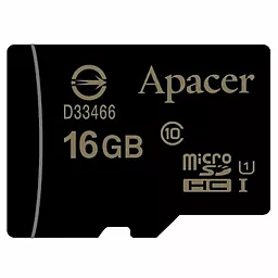Карта пам'яті Apacer microSDHC 16GB Class 10 UHS-1 U1 (AP16GMCSH10U1-RA)