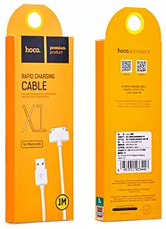 Кабель USB Hoco X1 Rapid Charging 30 Pin Dock White - миниатюра 5