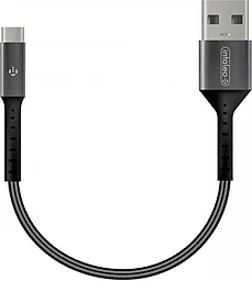 Кабель USB Intaleo CB0 USB 0.2м Type-C Cable Black/Grey