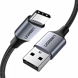 USB Кабель Ugreen US288 Nickel Plating Aluminum Braid 3A 0.5M USB Type-C Cable Black