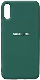 Чехол Epik Silicone Cover Full Protective (AA) Samsung A022 Galaxy A02 Pine Green