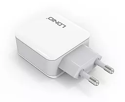 Мережевий зарядний пристрій LDNio 3 USB Ports 3.1A Home charger White (DL-A3301) - мініатюра 5