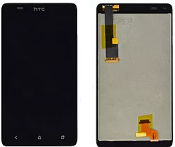 Дисплей HTC Desire 400, One SU (T528w) з тачскріном, оригінал, Black