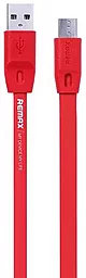 Кабель USB Remax Full Speed 2M micro USB Cable Red (5-012/RC-001m) - миниатюра 2