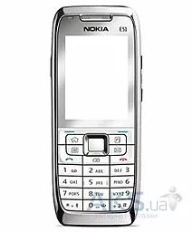 Корпус Nokia E51 с клавиатурой Silver